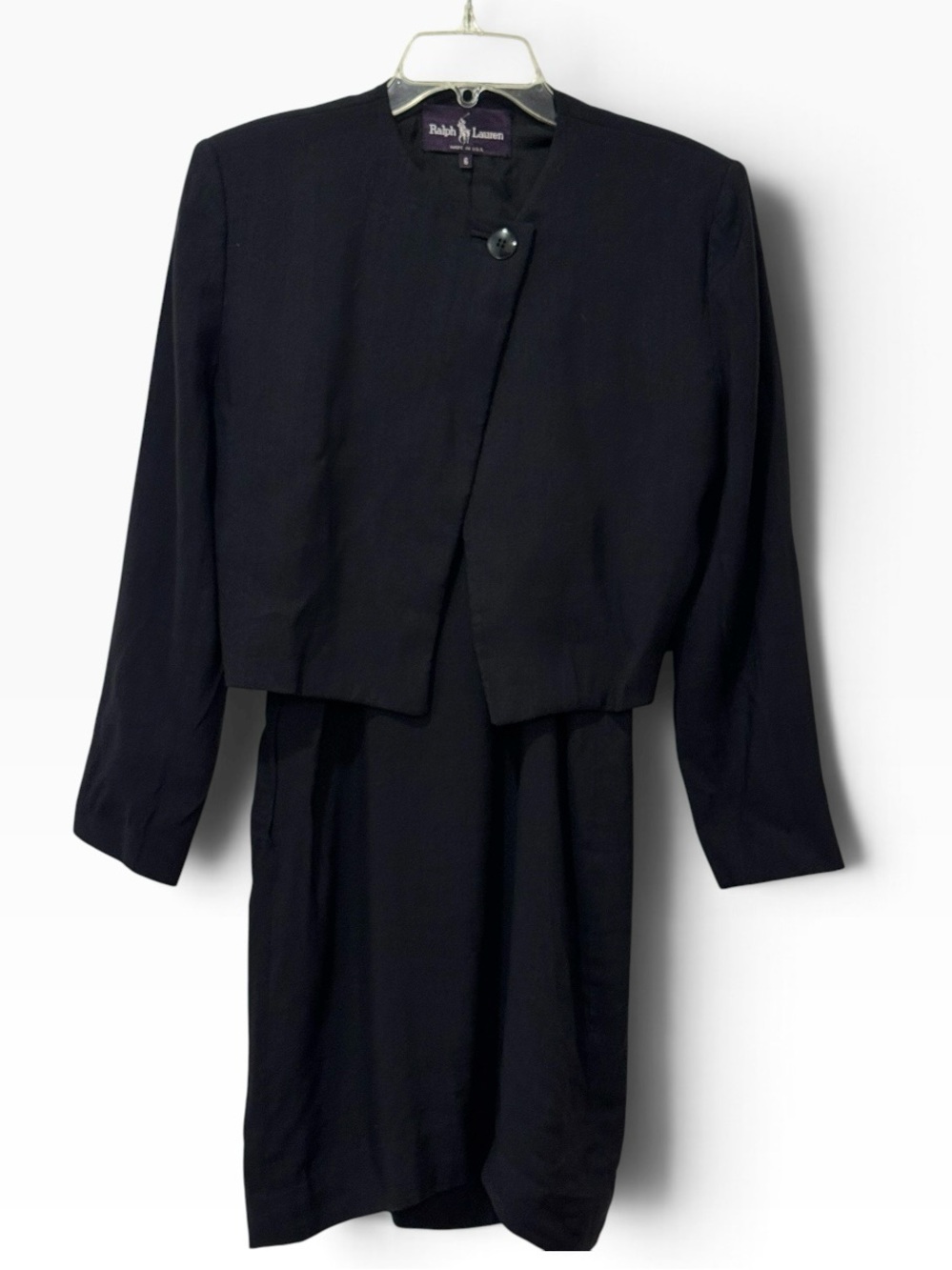 Ralph Lauren Black Label Linen Blend Blazer & Shell Set – Size 6 Made in USA